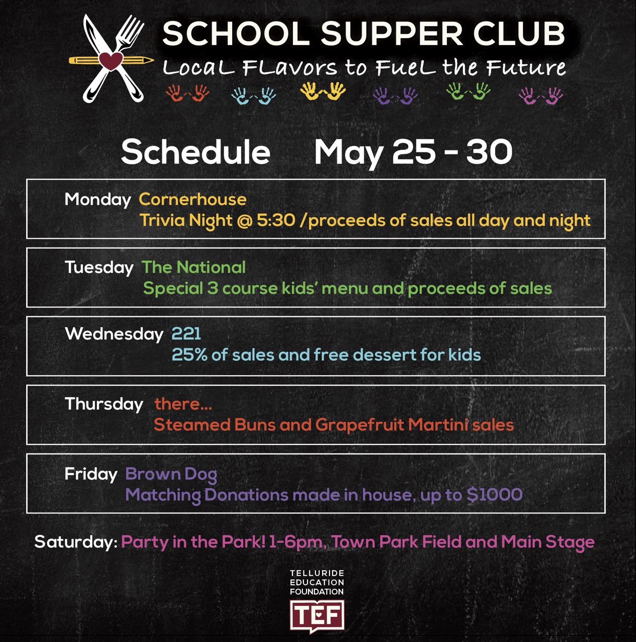 School Supper Club
